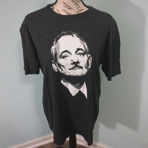 Bill Murray Official Large Portrait Chive Men's Dark Gray T-Shirt large